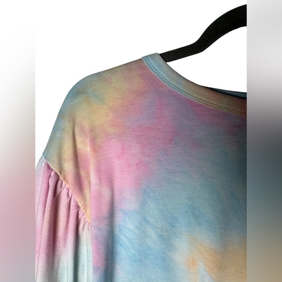 Pink Lily Tie Dye Pullover Sweatshirt Women’s Size S Long Sleeve - Picture 2 of 5